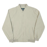 KINGFIELD Mens Cream Jacket L Polyester Blend Bomber Zip Closure Casual