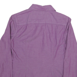 TOMMY HILFIGER Womens Purple Plain Shirt S Button Down Long Sleeve