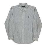 Ralph Lauren Checked Shirt - Large White Cotton