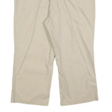 DICKIES Womens Cotton Blend Beige Relaxed Straight Trousers W36 L25 Workwear