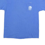 HANES Mens Blue Loika Graphic T-Shirt L Short Sleeve Crew Neck Cotton Blend