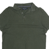 NAUTICA Mens Green Slim Fit Short Sleeve Classic Cotton Polo Shirt M
