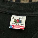 African American Book Centers Inc. Fruit Of The Loom Single Stitch T-Shirt - Large Black Cotton