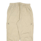 WILD FABLE Womens Cotton Blend Beige Relaxed Cargo Trousers W32 L28 Casual