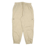 WILD FABLE Womens Cotton Blend Beige Relaxed Cargo Trousers W32 L28 Casual