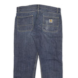 CARHARTT Mens Blue Regular Straight Denim Medium W36 L30 Workwear Jeans