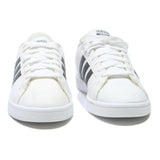 ADIDAS Grand Court Mens Leather Trainers White & Black UK 8 Classic Sports