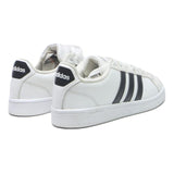 ADIDAS Grand Court Mens Leather Trainers White & Black UK 8 Classic Sports