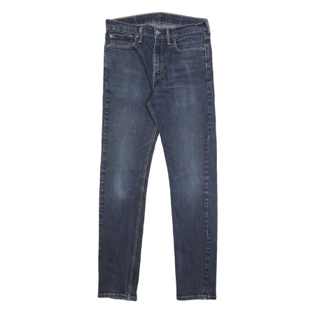 LEVI'S Mens Slim Blue Denim Stone Wash Jeans W32 L34 Zip Casual Classic Fit