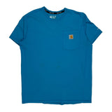 Carhartt Force Carhartt T-Shirt - Medium Blue Cotton