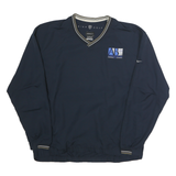 NIKE Mens Blue Pullover V-Neck XL Golf Sports Sweatshirt Embroidered Logo