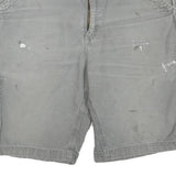 CARHARTT Mens Grey Casual Cotton Blend Shorts M W32 Workwear Utility Pocket