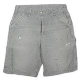 CARHARTT Mens Grey Casual Cotton Blend Shorts M W32 Workwear Utility Pocket