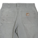 CARHARTT Mens Grey Casual Cotton Blend Shorts M W32 Workwear Utility Pocket