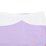 NIKE Womens Lilac White Plain Mini Polyester Blend Skort Size S Sports