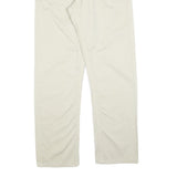 GRIGIO PERLA Mens Cotton Blend Beige Regular Straight Trousers W32 L30 Casual