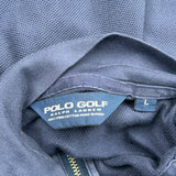 Vintage Polo By Ralph Lauren 1/4 Zip - Large Navy Cotton