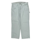 Dickies Cargo Carpenter Trousers - 38W 30L White Polyester Blend