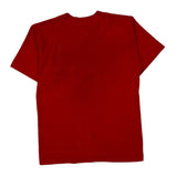 Age 14 Fruit Of The Loom Single Stitch T-Shirt - Small Red Cotton Blend