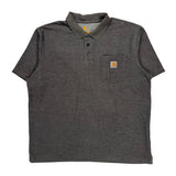 Carhartt Polo Shirt - XL Grey Cotton