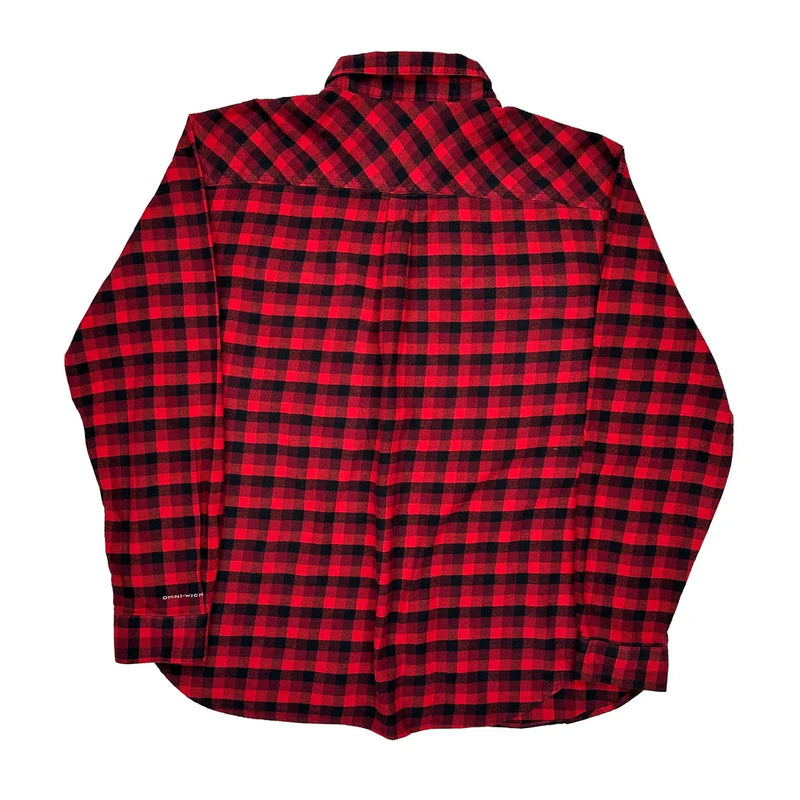 Columbia Checked Flannel Shirt - XL Black Cotton