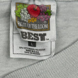 Birmingham Alabama Fruit Of The Loom Graphic T-Shirt - Large Grey Cotton Blend