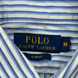 Polo By Ralph Lauren Slim Fit Shirt - Medium Blue Cotton