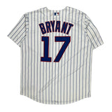 Chicago Cubs Majestic Mlb Jersey - Large Blue Polyester