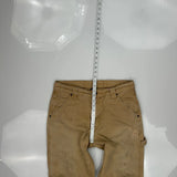 Unbranded Carpenter Pants - 32W 30L Beige Cotton