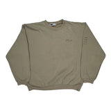 Fila Sweatshirt - Large Beige Cotton