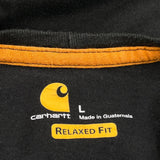 Carhartt Long Sleeve T-Shirt - Large Black Cotton