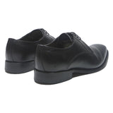 BARKER Mens Black Leather Lace-Up Shoes UK 8 Classic Formal Dress Footwear