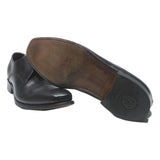 BARKER Mens Black Leather Lace-Up Shoes UK 8 Classic Formal Dress Footwear