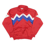 ERIMA Mens Red White & Blue Zigzag Polyester Blend Athletic Zip Jacket M