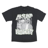 AWGE Mens Black Graphic T-Shirt M Short Sleeve Crew Neck Streetwear Cotton Blend