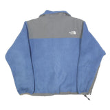 THE NORTH FACE Womens Blue & Grey Fleece Jacket XS Polyester Zip Outdoor Casual