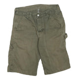 CARHARTT Mens Shorts Green Casual Cotton Blend M W32 Workwear Utility