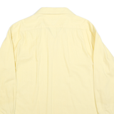 TOMMY HILFIGER Mens Yellow Cotton Blend Shirt 2XL Long Sleeve Classic Fit