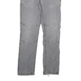 CARHARTT Mens Cotton Blend Grey Regular Straight Fit Trousers W32 L31 Workwear