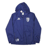 ADIDAS Boys Blue Football Club FC Reinach Football Jacket 13-14Y Polyester Blend