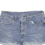 LEVI'S Womens Denim Blue Cut-Off Shorts L W30 Classic Cotton Blend