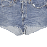 LEVI'S Womens Denim Blue Cut-Off Shorts L W30 Classic Cotton Blend