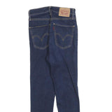 LEVI'S Womens Blue Slim Skinny Denim Medium W25 L24 Distressed Raw Hem Jeans