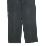 DICKIES Mens Jeans Black Regular Straight Denim W38 L31 Workwear Zip Closure