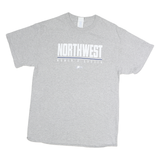 PORT & COMPANY Mens Grey Northwest Women's Soccer Graphic T-Shirt M Crew Neck
