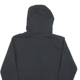 ADIDAS Womens Black Hoodie S Gold Logo Cotton Blend Pullover Hoodie
