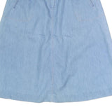 CORET CITY BLUES Womens Blue Cotton Blend A-Line Midi Woven Skirt Size M
