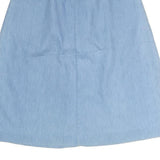 CORET CITY BLUES Womens Blue Cotton Blend A-Line Midi Woven Skirt Size M
