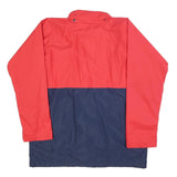 HELLY HANSEN Mens Red & Navy Zip Polyester L Outdoor Jacket Weatherproof