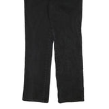 WRANGLER Mens Black Regular Fit Straight Denim W31 L31 Cotton Blend Zip Jeans